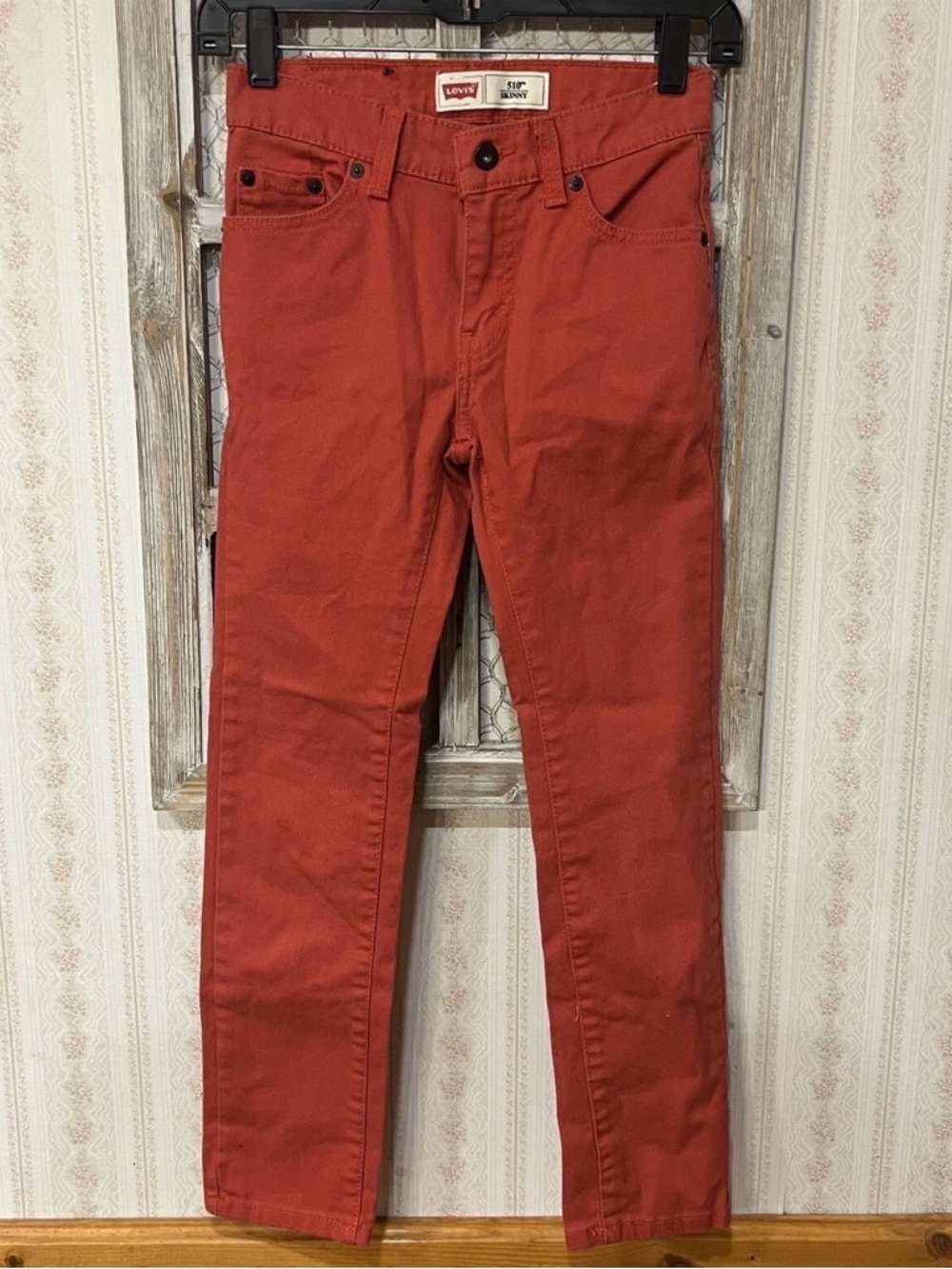 Levi's Women’s Slim Straight Jeans in Rust Red